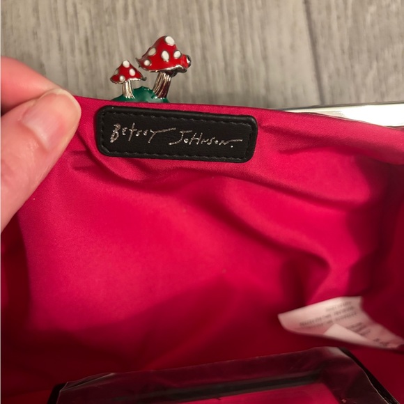 Betsey Johnson Bag - Mushroom, Polka Dot, Skull and Butterfly Clutch NWT - Picture 11 of 14